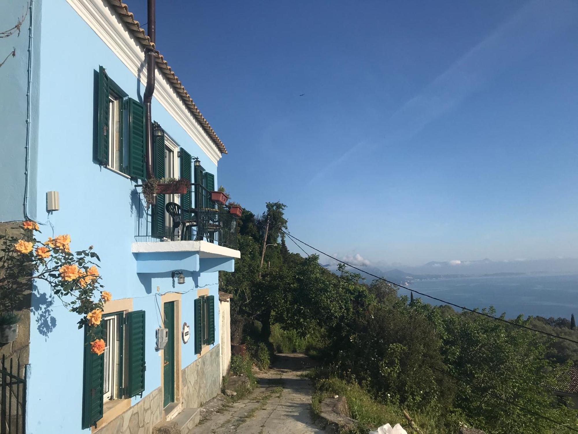 Theea Cottage - Wonderful Sea Views Chlomos Dış mekan fotoğraf